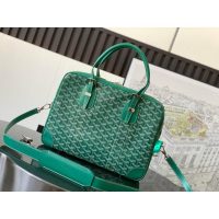 small Goyard Ambassade men's business briefcase canvas laptop document handbag with protective feet - 图片 2