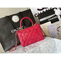 lambskin Chanel Trendy CC Top-Handle Flap Bag-vibrant minit