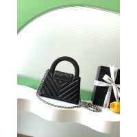 Chanel Mini Kelly Top Handle Bag Burgundy Chevron Lambskin GHW