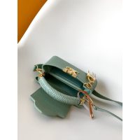 Louis Vuitton LV capucines mini top-handle handbag in grainy calfskin