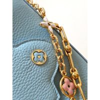 Louis Vuitton LV east-west mini capucines handbag in grainy calfskin
