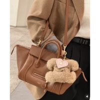 classic Celine smile-face luggage handbag with protect metal feet - 图片 3