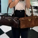 Black Prada Bolide Mini Handbag in Polished Calfskin