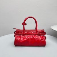 red Prada Bolide Mini Handbag in Polished Calfskin