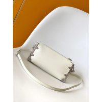 Women's Louis Vuitton LV Slim Trunk Handbag in beige Calfskin