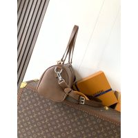 Louis Vuitton LV Needle H39 Brown Duffle Bag Travel in Calfskin Leather