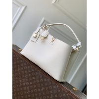 beige Louis Vuitton Capucines GM Grainy Calfskin Tote Bag Women