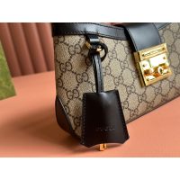 Gucci Padlock Small GG Coated Canvas Calfskin Shoulder Bag - 图片 6