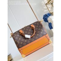 Louis Vuitton Speedy 30 Monogram Canvas Calfskin Handbag