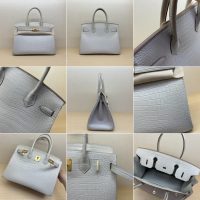 Mate Nile crocodile Her^^m Birkin 30 designer shopper handbag holiday travel keepall luggage - 图片 7