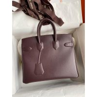 Hermes craie shadow Birkin 25cm handbag-swift leather full handmade/boutique inclusion