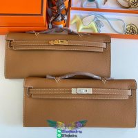 Epsom Hermes kelly cut 31 clutch evening cocktail pouch full handmade/boutique inclusion