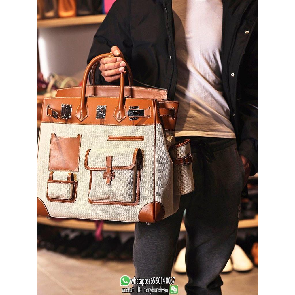 ph-11134201-820l6-mqsoj1kgzk0eed.jpg Hermes birkin 40 hac cargo travel luggage bag-canvas swift leather full handmade/boutique inclusion