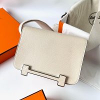 hermes geta shoulder messenger flap bag GHW in chevre leather full handmade/boutique inclusion
