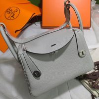 hermes lindy 26 shoulder tote bag- craie togo calfskin GHW full handmade boutique package