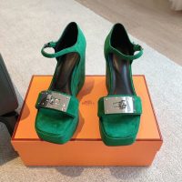 Hermes suede platform wedge sandal with kelly buckle size35-42 boutique iinclusion