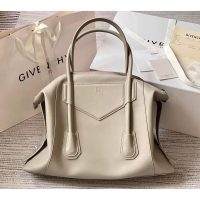 Large antigona lock soft large-capacity travelling bag Boston shopper handbag tote in calfskin - 图片 5