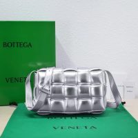 Bottega BV cassette cosmetic party pouch clutch woven flap square messenger padded original grade - 图片 7