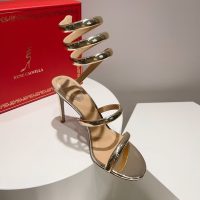 rene caovilla Cleo satin spiral stiletto sandal pump luxury designer shoes size35-42 9.5cm - 图片 9