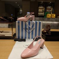 Prada chunky-heel slingback pump in patent leather size 35-40