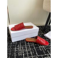 Alaia perforated women's flat slide slipper summer sandal resort beach shoes size35-42 - 图片 5
