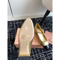 Miumiu shiny Mary Jane boat shoes capped slide pump sandal flat ballerine size35-42 - 图片 9