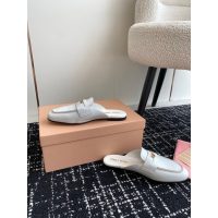 Miumiu suede slide mules summer flap sandal slipper half drag shoes size35-42 - 图片 8