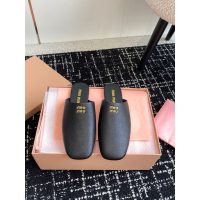 Miumiu suede slide mules half drag shoes summer flap sandal indoor healthy slipper size35-42 - 图片 2