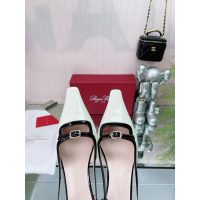 Roger RV kitten heel slingback pump banquet party shoes summer dress shoes size35-40 - 图片 9