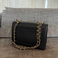 Vintage Chanel Classic Medium Double Flap Bag in Burgundy Lambskin