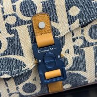 Canvas dior crossbody flap saddle messenger/shoulder satchel flap/full inclusion - 图片 3