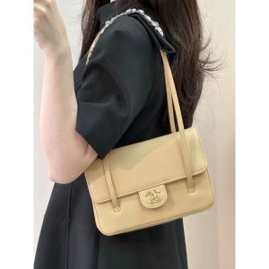 chanel preppy coco small/mini shoulder flap bag in caviar calfskin