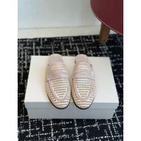 Brunello women's lazer-cut perforated flat mules half drag slide slipper sandal size35-40