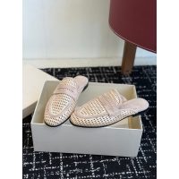 Brunello women's lazer-cut perforated flat mules half drag slide slipper sandal size35-40 - 图片 4