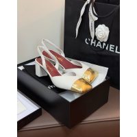 Chanel Block-Heel Slingback Pumps size35-40