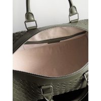 Intrecciato BV woven weekender cuffle handbag/travel carryall luggage bag/boarding handbag - 图片 8