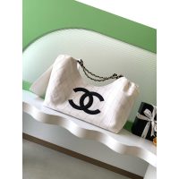 denim Chanel CoCo resort beach bag/large shoulder hobo tote with zipper clutch