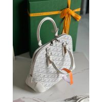 Goya vendome mini clamshell handbag crossbody shoulder zipper tote with protective feet - 图片 8
