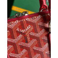 Goya vendome mini structured handbag crossbody shoulder zipper tote with studded feet - 图片 5