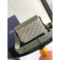 Dior oblique saddle pouch cosmetic smartphone holder shoulder flap baguette messenger - 图片 3
