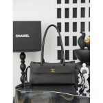 Chanel Preppy Coco Bowling Shoulder Bag-burgundy caviar calfskin