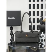 Chanel Preppy Coco Bowling Shoulder Bag-burgundy caviar calfskin