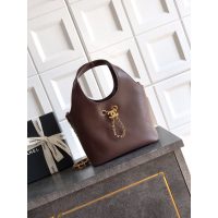 Chanel burgundy small hobo bucket bag in diamond-quilted lambskin