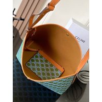 canvas Celine soft shoulder hobo tote commuter worker office bag with removeable zipper pouch - 图片 6