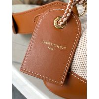 Louis Vuitton LV Capucines MM Handbag in Canvas and Calfskin