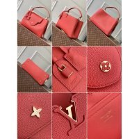 Louis Vuitton Capucines GM Grainy Calfskin Tote Bag Women