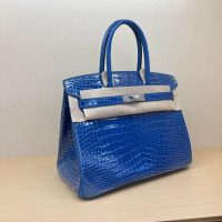 Nile crocodile Her^^m Birkin 25 upscale banquet dinner tote handmade shopper handbag - 图片 2