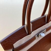 Mate Nile crocodile Her^^m Birkin 30 holiday travel keepall luggage designer shopper handbag - 图片 7