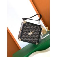 limited edition Goyard ladies DE cube trunk wristlet cosmetic lipstick holder case