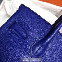 togo Hermes birkin 25 bleu electrique handbag GHW full handmade boutique inclusion
